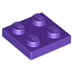 plaat 2x2 dark purple